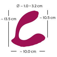 Carica l'immagine nel visualizzatore di Gallery, VIBRATORE DA MUTANDINA DOPPIA STIMOLAZIONE