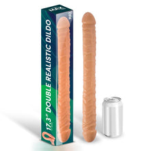 Carica l'immagine nel visualizzatore di Gallery, DOPPIO FALLO REALISTICO FLESH  44 CM