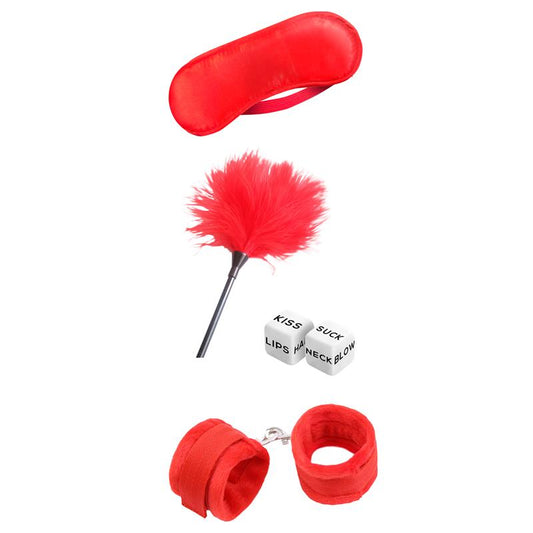 STARTERS BONDAGE SET 4 PEZZI ROSSO