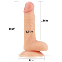Carica l'immagine nel visualizzatore di Gallery, DILDO REALISTICO 18 CM
