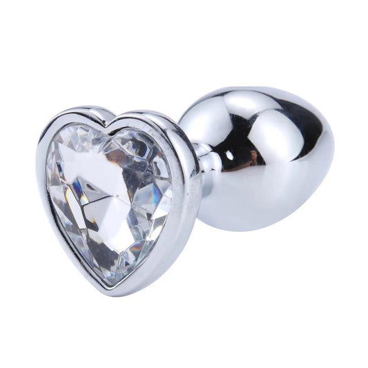 PLUG ANALE A FORMA DI CUORE BIANCO TAGLIA M