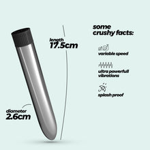 Carica l'immagine nel visualizzatore di Gallery, VIBRATORI CLASSIC VIBE CRUSHIOUS ARGENTO