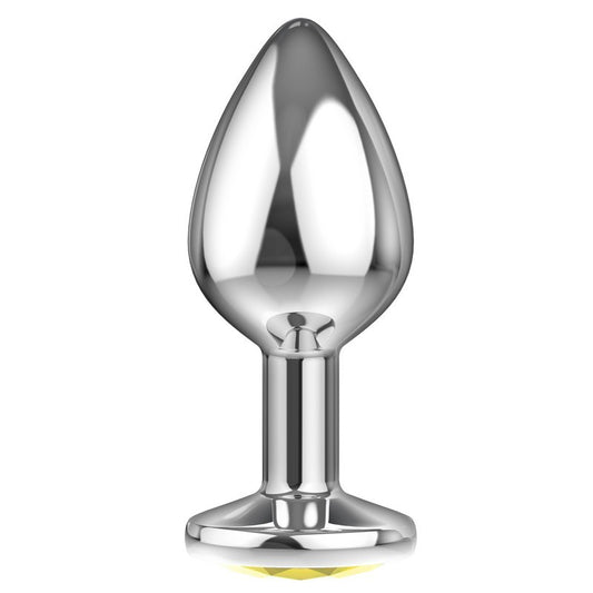 PLUG ANAL MEDIUM BRILLANTE COLOR GIALLO CITRINO