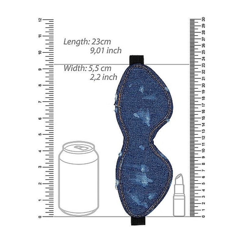 MASCHERA OCCHI IN DENIM