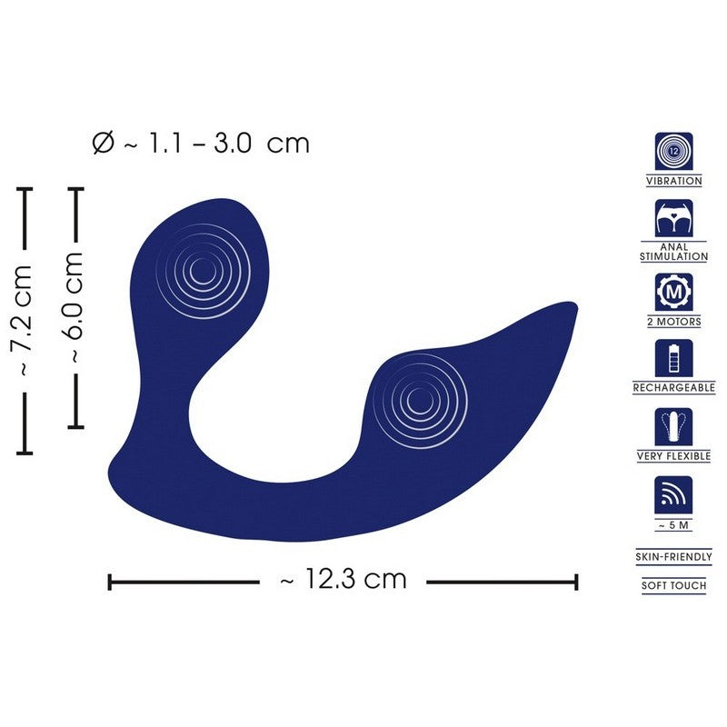 VIBRATORE ANALE + VAGINALE ESTERNO