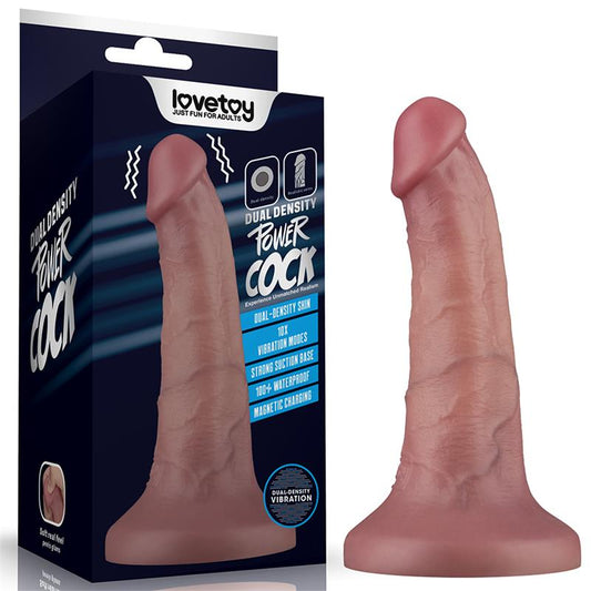 DILDO DUAL DENSITY VIBRANTE 16 cm