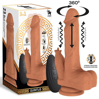 DILDO QUINTUS CON SPINTA E ONDEGGIAMENTO E VIBRAZIONE