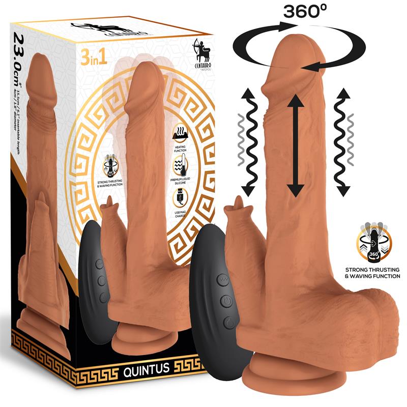 DILDO QUINTUS CON SPINTA E ONDEGGIAMENTO E VIBRAZIONE