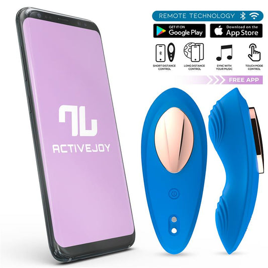 VIBRATORE DA MUTANDINE CON APP -BLU-