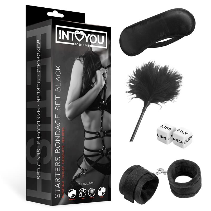 STARTERS BONDAGE SET 4 PEZZI NERO