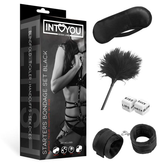 STARTERS BONDAGE SET 4 PEZZI NERO