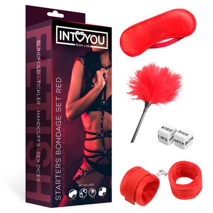 STARTERS BONDAGE SET 4 PEZZI ROSSO
