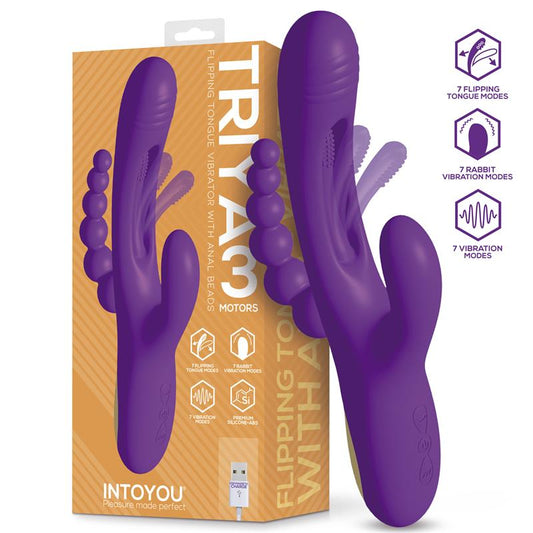 VIBRATORE TRIYA CON LINGUA E PALLINE ANALI