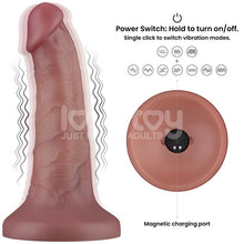 Carica l&#39;immagine nel visualizzatore di Gallery, DILDO DUAL DENSITY VIBRANTE 16 cm
