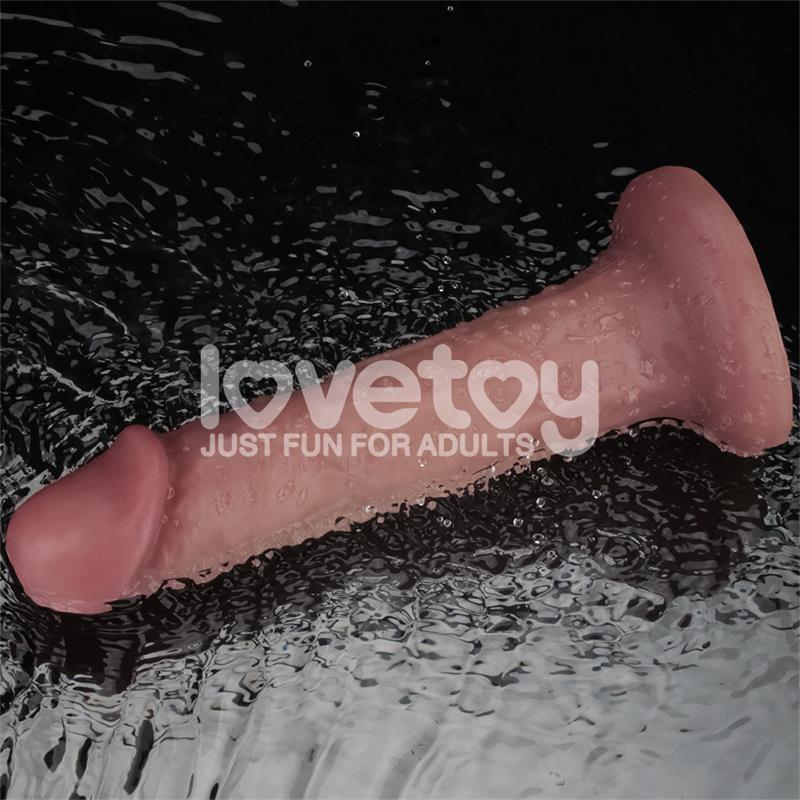 DILDO DUAL DENSITY VIBRANTE REALISTICO 20 cm