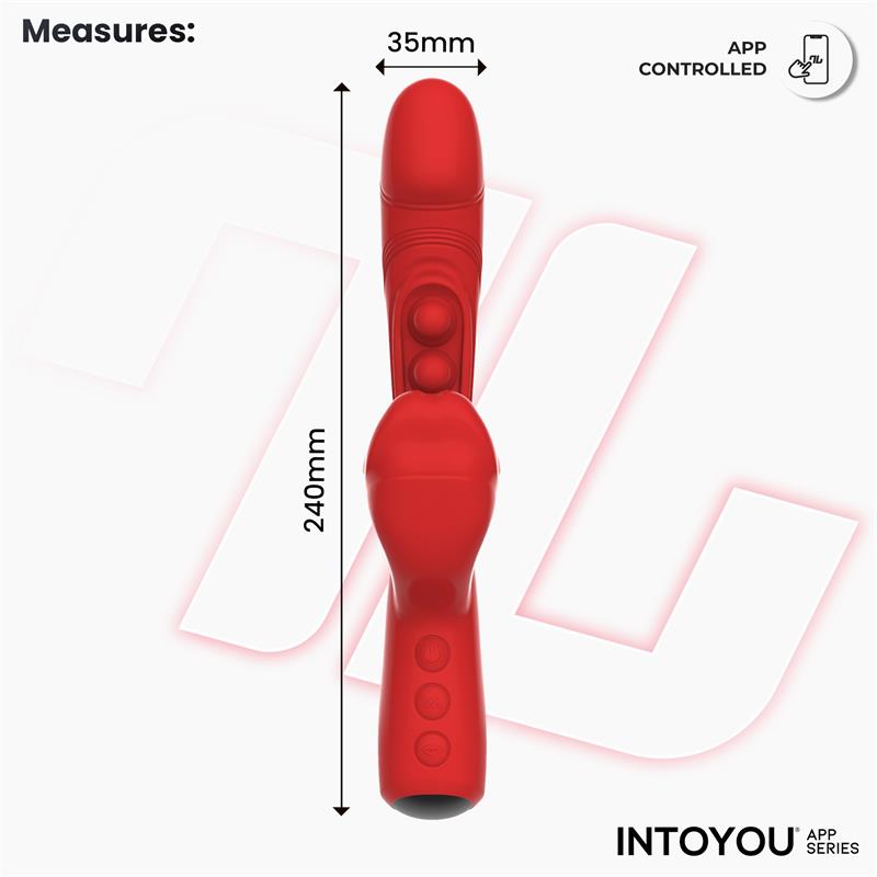 TRIXY VIBRATORE TRIPLO TAPPING CON BOCCA