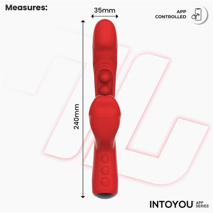 TRIXY VIBRATORE TRIPLO TAPPING CON BOCCA