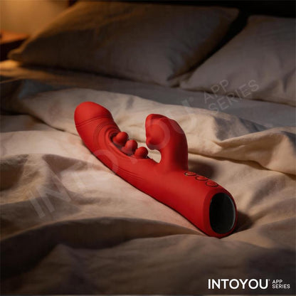TRIXY VIBRATORE TRIPLO TAPPING CON BOCCA