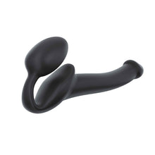 Carica l&#39;immagine nel visualizzatore di Gallery, STRAPLESS  DILDO STRAP-ON FLESSIBILE IN SILICONE MORBIDO NERO S
