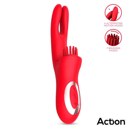 VIBRATORE BILMA CON SPAZZOLA E DOPPIO MOVIMENTO