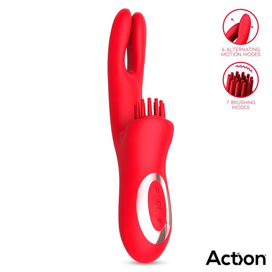 VIBRATORE BILMA CON SPAZZOLA E DOPPIO MOVIMENTO