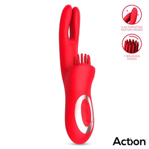 VIBRATORE BILMA CON SPAZZOLA E DOPPIO MOVIMENTO