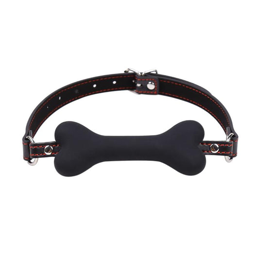 GAG BALL SILICONE 12 CM NERA
