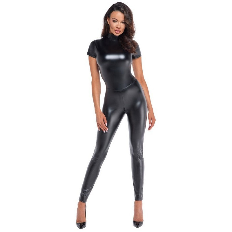 JUMSUIT NOIR  EFFETTO GLOSS OPACO CON INTRECCIO