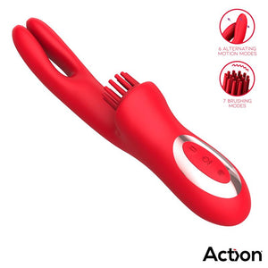 VIBRATORE BILMA CON SPAZZOLA E DOPPIO MOVIMENTO