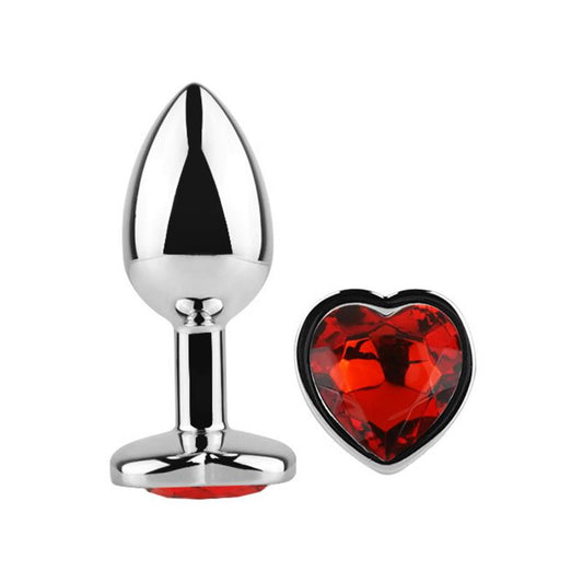 PLUG ANALE A FORMA DI CUORE ROSSO TAGLIA L