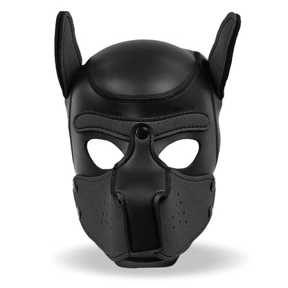 MASCHERA CANE  IN NEOPRENE MUSERUOLA RIMOVIBILE NERA TAGLIA UNICA
