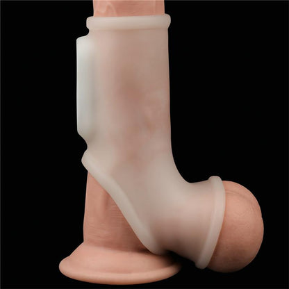 GUAINA PER PENE E TESTICOLI CON VIBRAZIONE