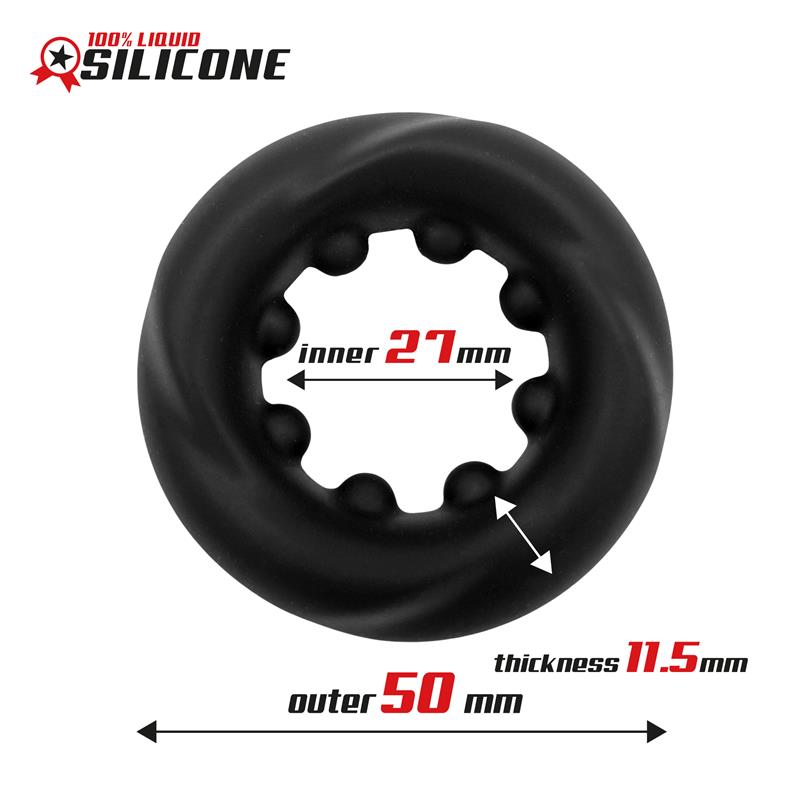 ANELLO COCK RING TWISTED SILICONE LIQUIDO