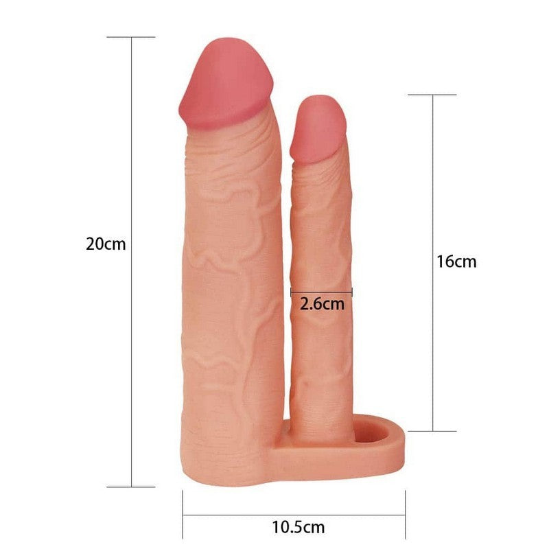 DOPPIA GUAINA PENE REALISTICA