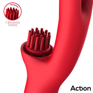 VIBRATORE BILMA CON SPAZZOLA E DOPPIO MOVIMENTO