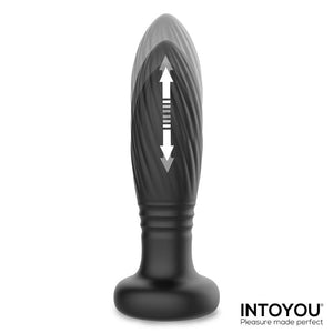 ANAL PLUG LUMINOSO CON MOVIMENTO E TELECOMANDO