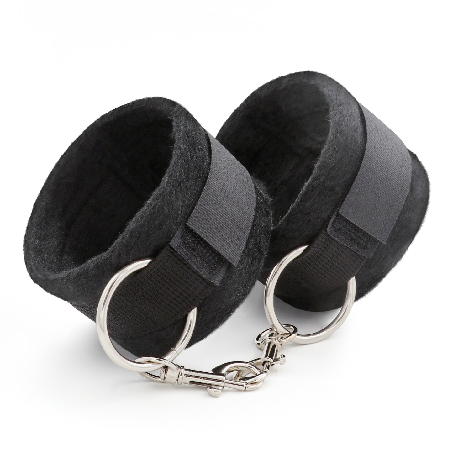 MANETTE  NERE IN VELCRO TOUGH LOVE CON CATENA EXTRA DA 40 CM