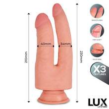 Carica l&#39;immagine nel visualizzatore di Gallery, DILDO DOPPIO CON TRIPLA DENSITA&#39;
