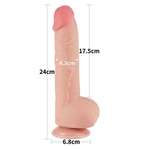 DILDO DOPPIA DENSITA 24 CM