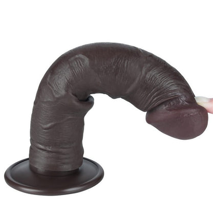 DILDO DOPPIA DENSITA 20 CM NERO