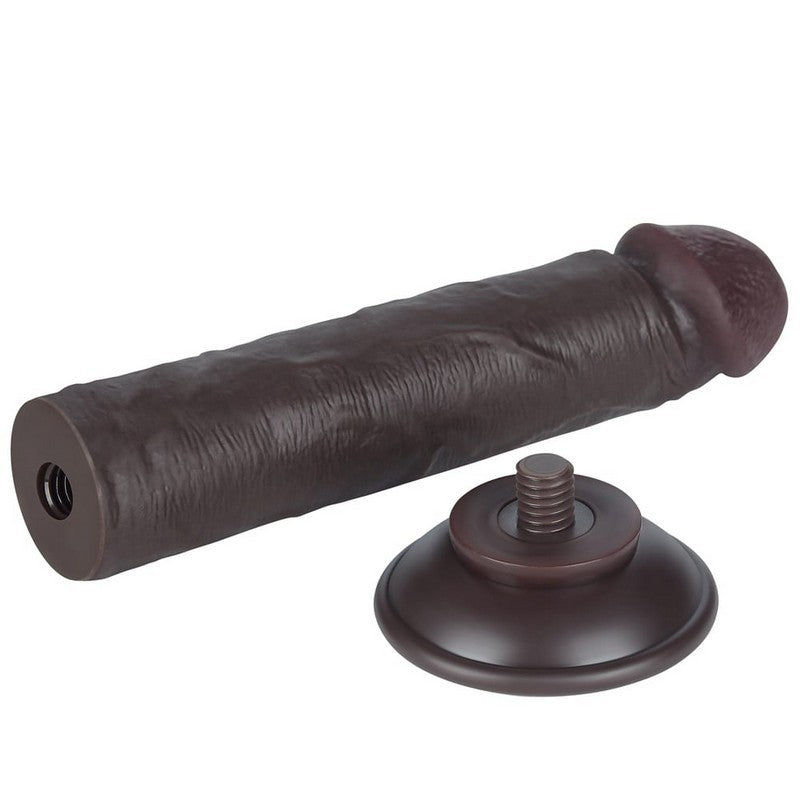 DILDO DOPPIA DENSITA 20 CM NERO