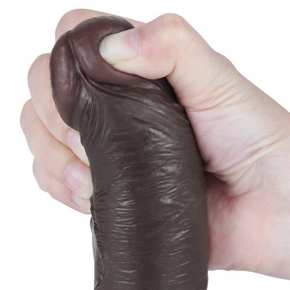 DILDO DOPPIA DENSITA 20 CM NERO