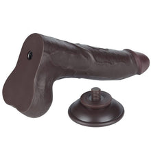 Carica l&#39;immagine nel visualizzatore di Gallery, DILDO DOPPIA DENSITA 22 CM DONG BLACK
