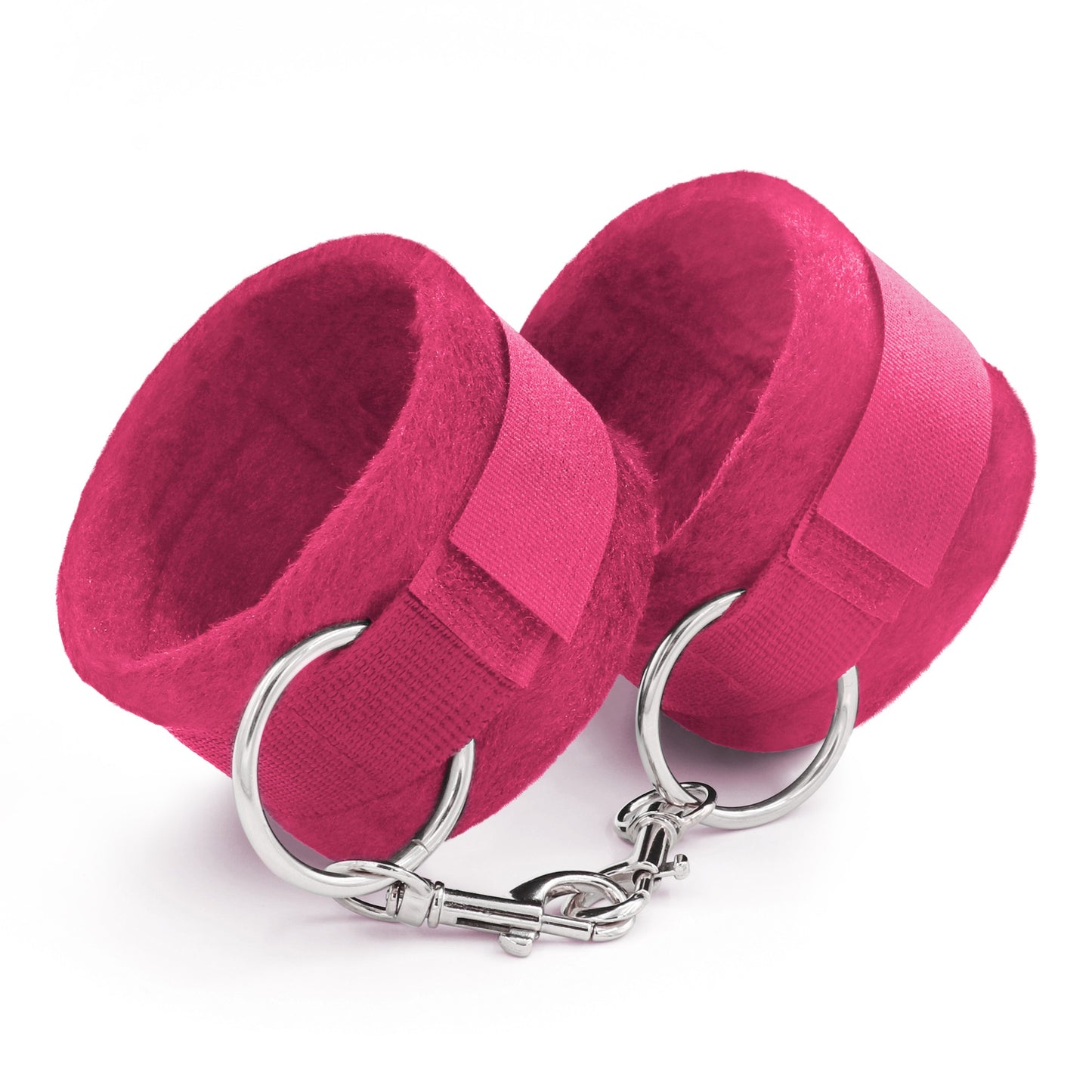 MANETTE  ROSA IN VELCRO TOUGH LOVE CON CATENA EXTRA DA 40 CM