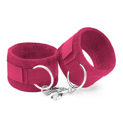 MANETTE  ROSA IN VELCRO TOUGH LOVE CON CATENA EXTRA DA 40 CM