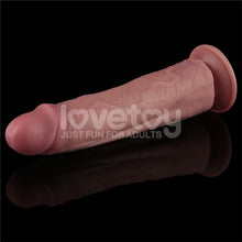 Carica l&#39;immagine nel visualizzatore di Gallery, DILDO DUAL DENSITY VIBRANTE 26 cm
