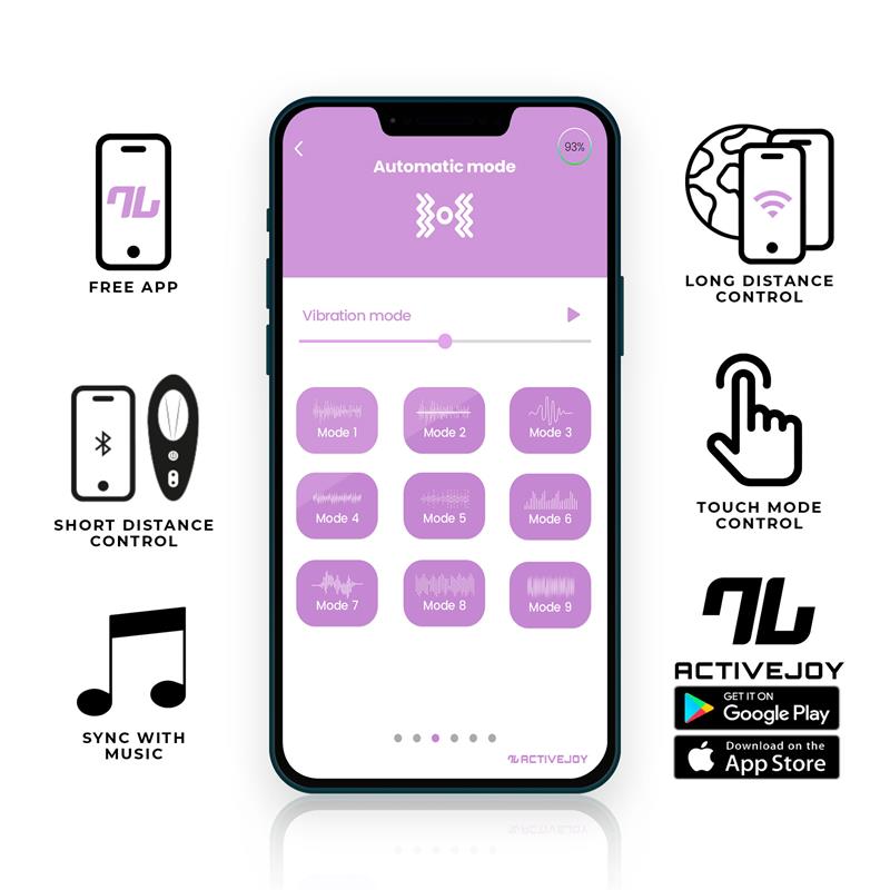 VIBRATORE DA MUTANDINE CON APP -BLU-