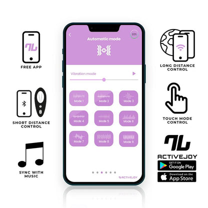 VIBRATORE PER MUTANDINE CON APP -ROSSO-
