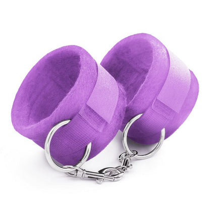 MANETTE  VIOLA IN VELCRO TOUGH LOVE CON CATENA EXTRA DA 40 CM