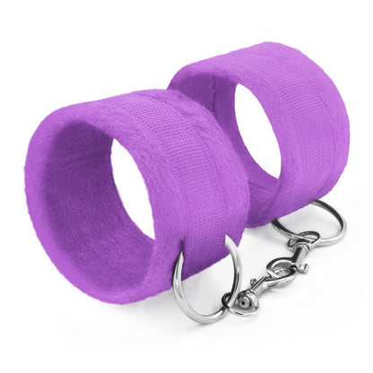 MANETTE  VIOLA IN VELCRO TOUGH LOVE CON CATENA EXTRA DA 40 CM